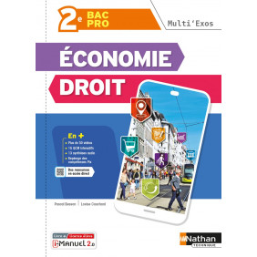 Economie Droit 2de Bac Pro Multi'Exos - Livre + licence élève - Grand Format Edition 2022-2023