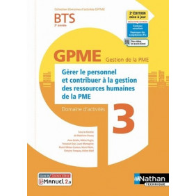 Domaine d'activités 3 - Gérer le personnel et contribuer à la GRH de la PME: BTS GPME 2ème année