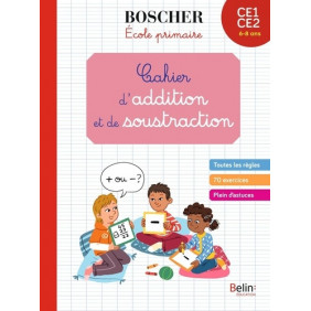 Cahier d'additions et de soustractions CE1-CE2 - Grand Format