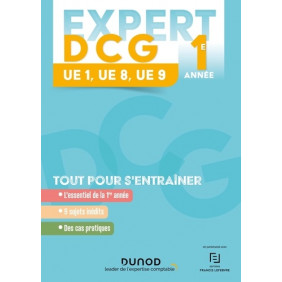 Expert DCG UE 1, UE 8, UE 9 1re année - Tout pour s'entraîner - Grand Format Edition 2023-2024