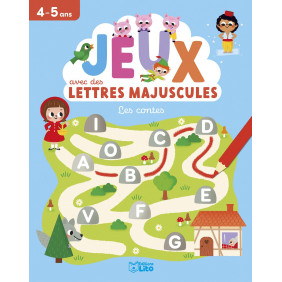Jeux avec des lettres majuscules - Les contes - Grand Format