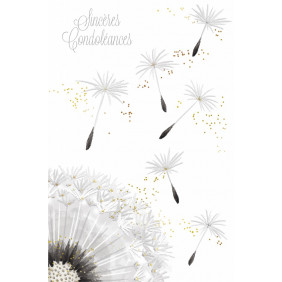 Carte Very chic – Sincères condoléances