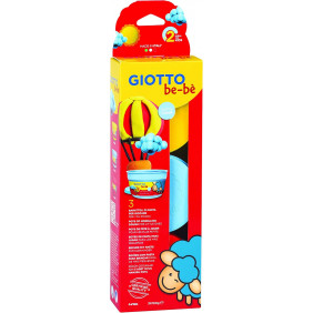 GIOTTO be-bè - Boîte 3 x 100g pâte à jouer - jaune bleu rouge - A partir de 2 ans