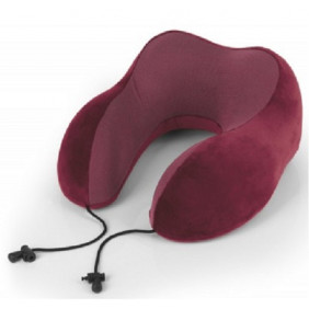 Coussin en mousse à mémoire de forme accessoires de voyage rouge