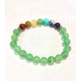 Bracelet aventurine 7 chakras
