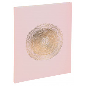 Exacompta - Réf. 47983E -1 Livre d'or classique Ellipse - Format vertical 27x22 cm - En papier simili-cuir avec marquage or rosé