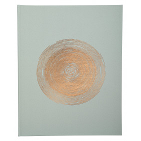 Exacompta - Réf. 47982E -1 Livre d'or classique Ellipse - Format vertical 27x22 cm - En papier simili-cuir avec marquage or rosé