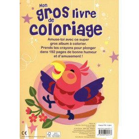 Mon gros livre de coloriage Perroquets - Grand Format