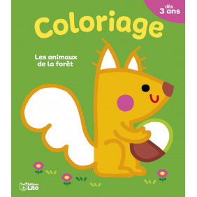 Les animaux de la forêt - Coloriage - Grand Format - Dès 3 ans