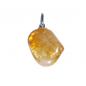Pendentif pierre citrine