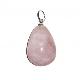 Pendentif pierre quartz rose