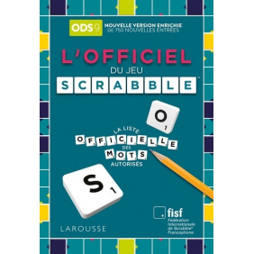 L'Officiel du jeu Scrabble - La liste officielle des mots autorisés. Avec un carnet de score - Grand Format 9e édition