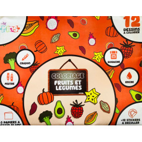 Coloriage kids fruits et légumes