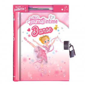 Mon journal intime Danse - Avec 1 stylo à paillette - Grand Format - Dès 6 ans