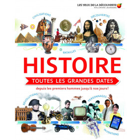 Histoire, toutes les grandes dates - Depuis les premiers hommes jusqu'à nos jours ! - Album - 10 ans et plus