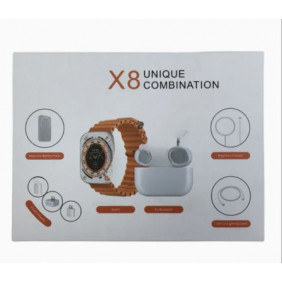 Smart Watch montre connectée X8 combinaison unique - power bank + écouteurs + chargeurs