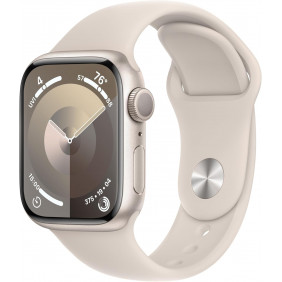 Apple Watch Series 9 GPS 41mm starlight aluminium case whith starlight bracelet sport band M/L