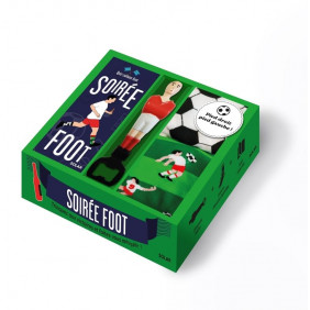 Soirée foot - Coffret avec 1 décapsuleur babyfoot et 1 paire de chaussettes