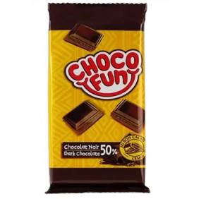 CHOCOFUN - Tablettes de chocolat noir 50%* 40g