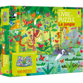 La jungle - Avec un puzzle de 100 pièces et un livre illustré sur la jungle