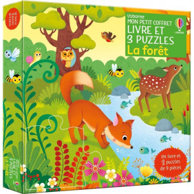 La forêt - Mon petit coffret Livre et 3 puzzles