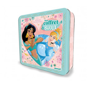 Disney Princesses - Coffret métal Disney - Mon coffret bijoux - Coffret coloriage et activités - Dès 5 ans
