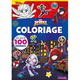Coloriage Spidey et ses amis extraordinaires - Avec plus de 100 stickers - Album