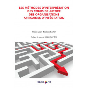 Les méthodes d'interprétation des cours de justice des organisations africaines d'intégration - Grand Format