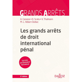Les grands arrêts de droit international pénal - Grand Format 2e édition