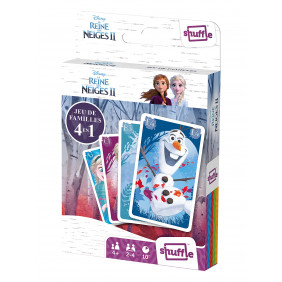 Shuffle - Disney La Reine des Neiges 2 - Cartes 4 en 1- A partir de 4 ans