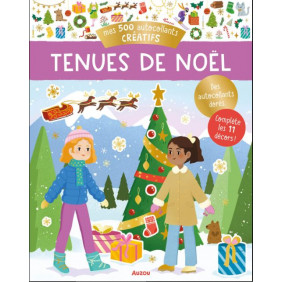 Mes 500 autocollants créatifs Tenues de Noël - Album