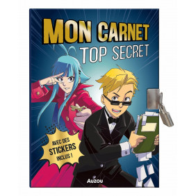 Mon carnet top secret Manga - Avec des stickers inclus - Grand Format