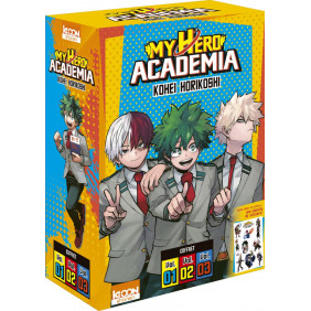 My Hero Academia - Tankobon Tomes 1 à 3 - Avec une planche de stickers