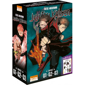 Jujutsu Kaisen Tomes 1 à 3 - Tankobon Coffret en 3 volumes : tomes 1 à 3 - Avec une planche de stickers