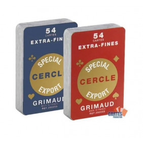 Jeu de 54 cartes extra-fines Rami Grimaud