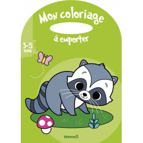 Mon coloriage à emporter Raton laveur - Album
