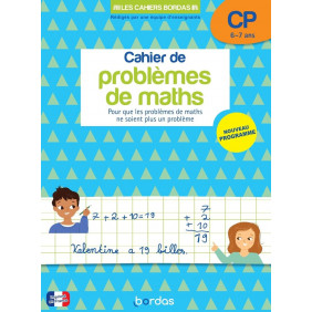 Cahier de problèmes de maths CP - Grand Format - De 6 à 7 ans