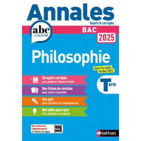 Philosophie Tle - Sujets & corrigés Edition 2025 - Grand Format