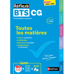 Toutes les matières BTS CG 1re et 2e années - Edition 2025-2026 Grand Format