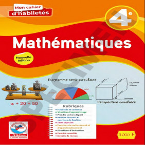 Mon cahier d'habiletés maths 4ème