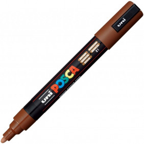 Marqueur pointe conique moyenne - Posca - Marron - PC5M