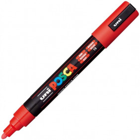 Marqueur pointe conique moyenne - Posca - Rouge - PC5M