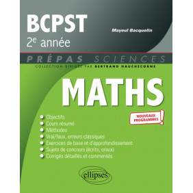 Mathématiques BCPST 2e année Edition 2022