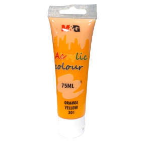 Peinture acrylique M&G 75 ml - N° 301 - Jaune orangé