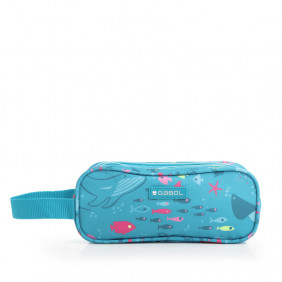 Gabol ACQUA Trousse Scolaire Triple avec Poignée
