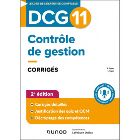 Contrôle de gestion DCG 11. Corrigés 2e édition