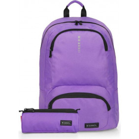 Sac à dos d'école Gabol, trousse à crayons, lilas, 25 L
