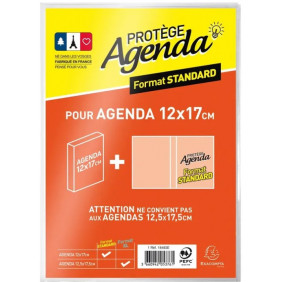 Protège-agenda - 12 x 17 cm - transparent - Exacompta