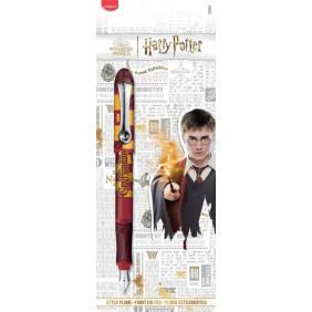 Maped - Stylo plume à pointe irridium-Qualité supérieure- Ecriture régulière- Confort soft grip triangulaire Harry Potter