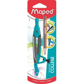 Compas Maped Metal Open Bague + Crayon - 036910 - Collège